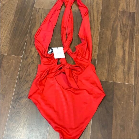 Onia Cindy one piece cross straps size XL color lollipop - Picture 3 of 4